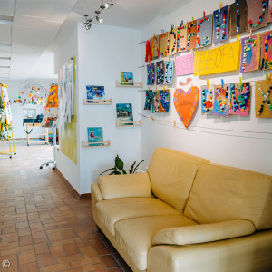 Eingang mit Lesecouch