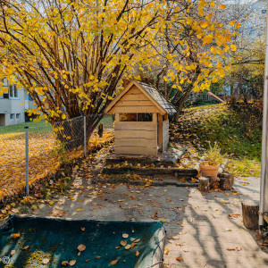 Spielhäuschen im Krippengarten